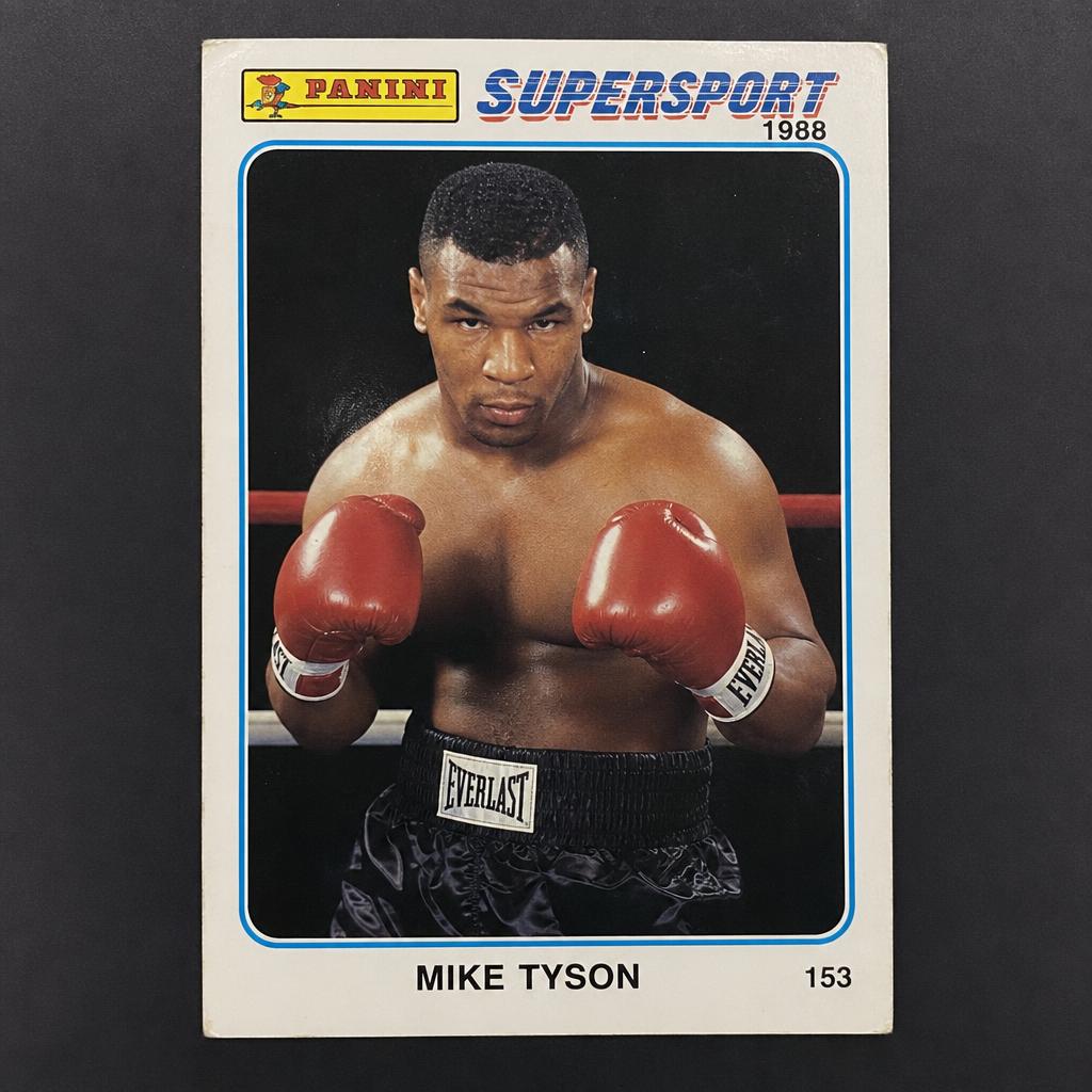 Mike Tyson 1988 Panini Supersport Italian card number 153